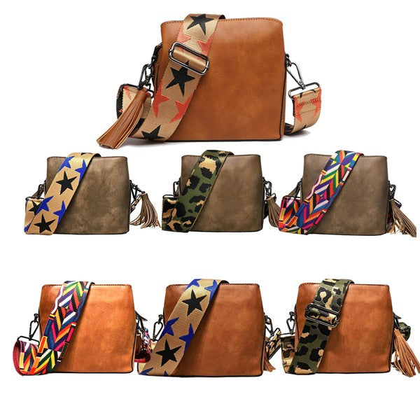 Small Crossbody Purse Shoulder Bag Wide Strap