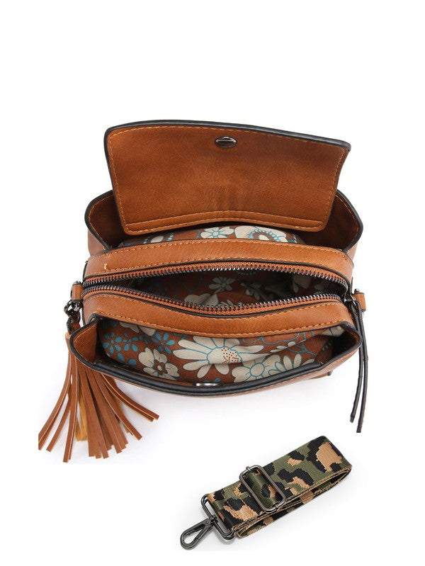 Small Crossbody Purse Shoulder Bag Wide Strap